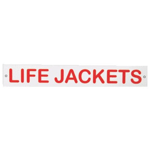 Life Jacket Vinyl Sign