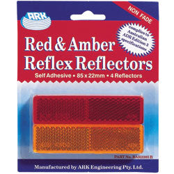 Trailer Reflector Pack 2 Amber-2 Red