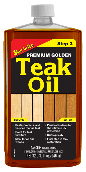 Premium Golden Teak Oil Step 3 473ml