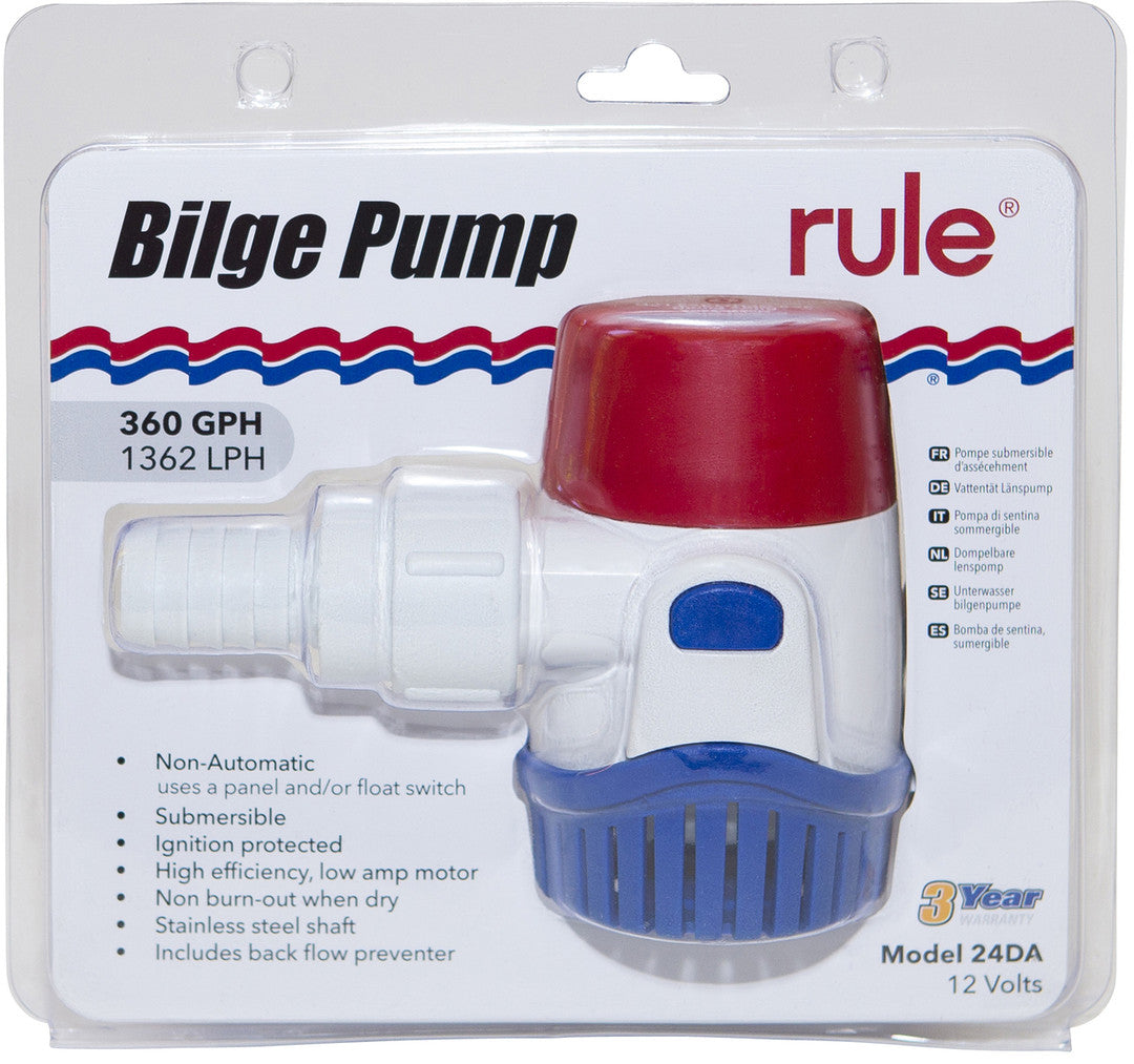 Rule 360gph Bilge Pump Packaged