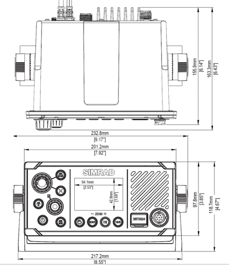 Simrad Marine Kit RS40-B + GPS 500 VHF