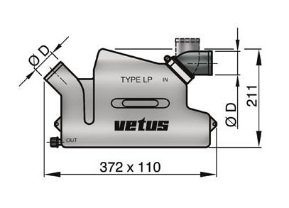 Vetus Waterlock Rotating Inlet