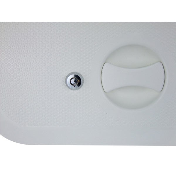 Europa Access Hatch with Lock White