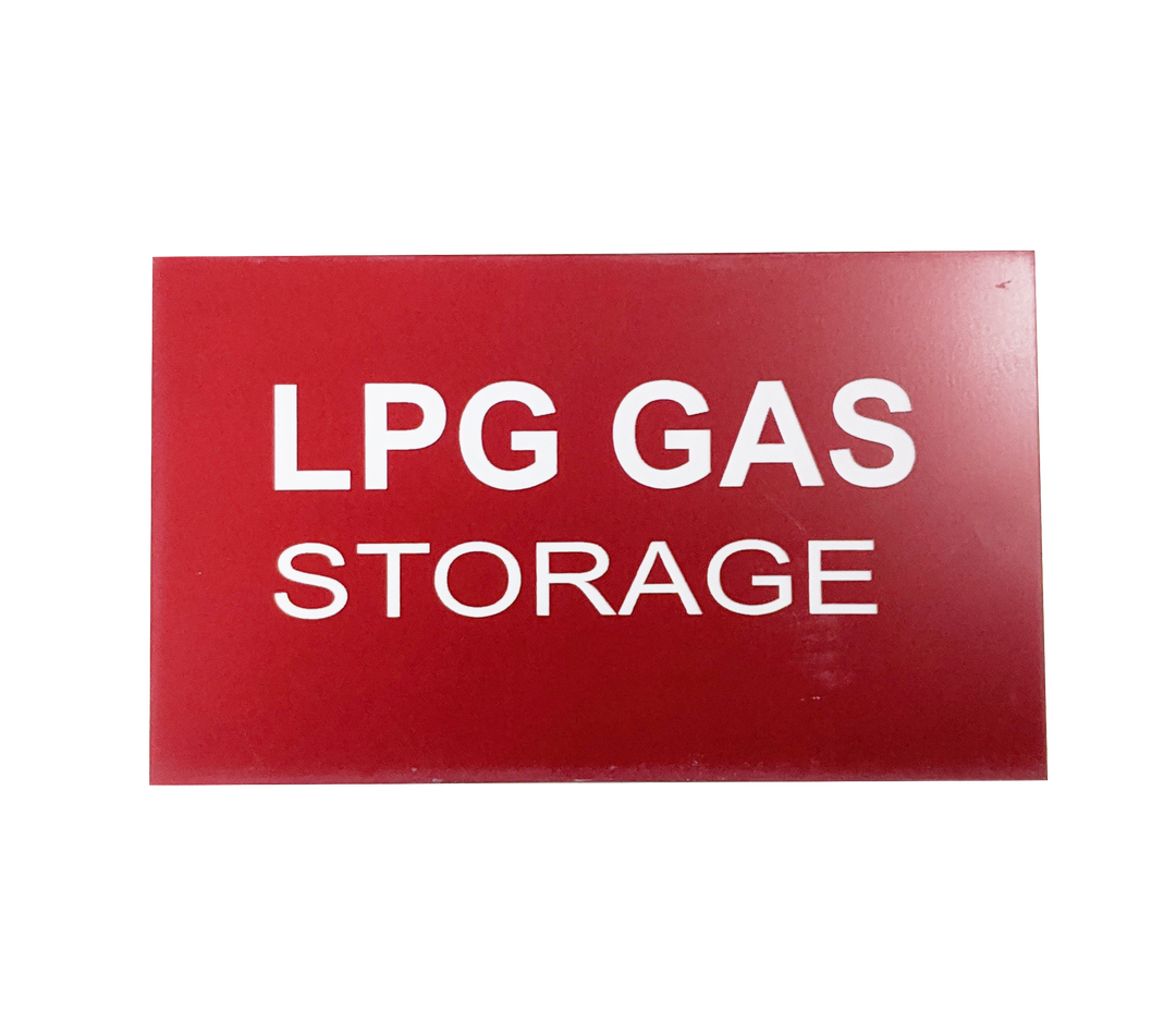 LPG Gas Storage Sign