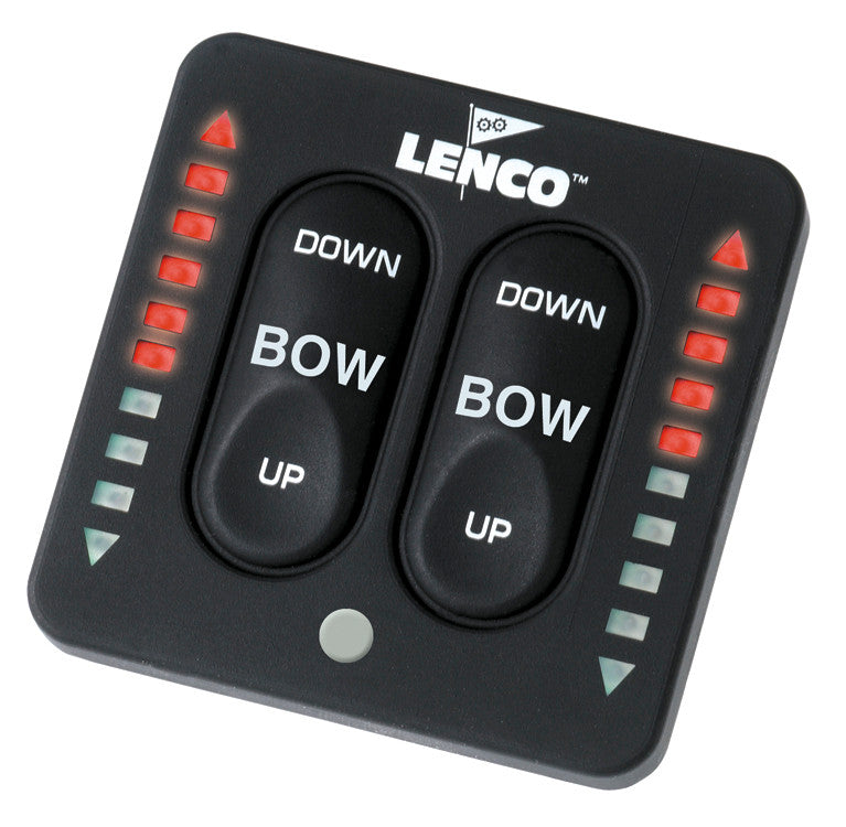Lenco Stainless Trim Tab Kit with LED Indicator Switch