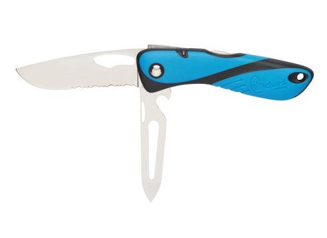 Blue Offshore knife Serrated blade - Shackler/Spike