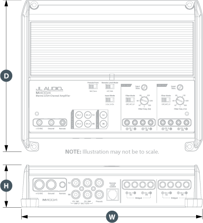 M-Series Subwoofer Monoblock Amplifier M600/1