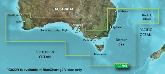 BlueChart g3 Vision microSD - Brisbane SW to Geraldton