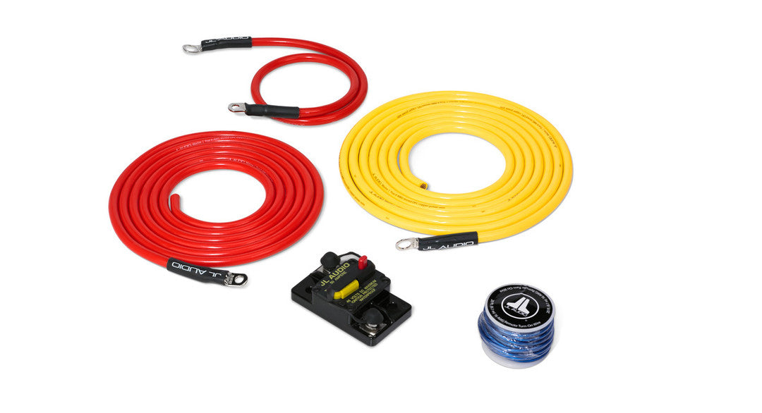 Premium 6 AWG 12V Power Marine Connection Kit, Single Amplifier, Within 10 ft of Battery (XMD-PCS50A-1-L10)