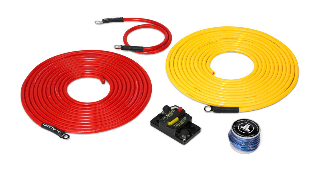 Premium 6 AWG 12V Power Marine Connection Kit, Single Amplifier, Within 20 ft of Battery (XMD-PCS50A-1-L20)