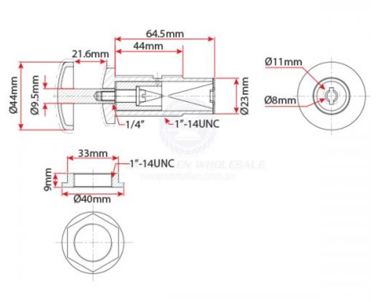 Fender Spring Loaded Stainless Steel