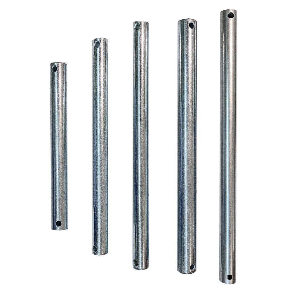Roller Spindle - 2 Hole, Zinc plated.