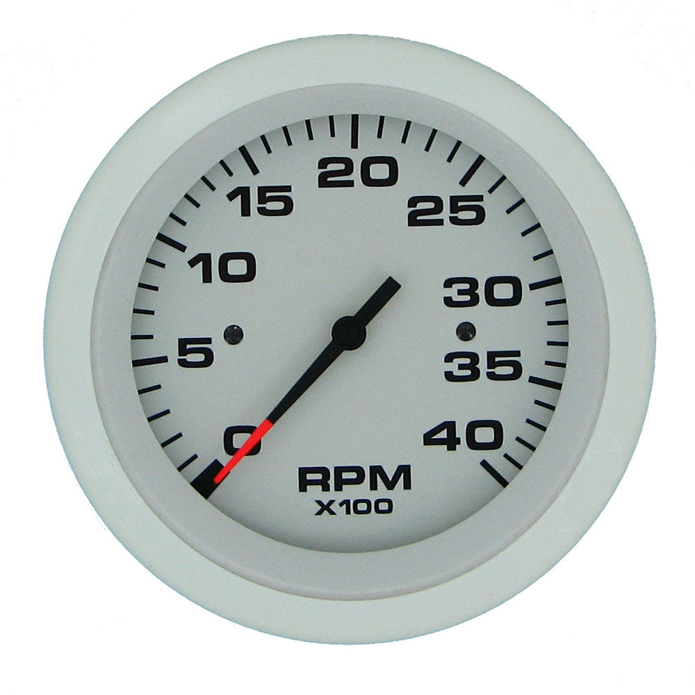 Tachometer  4000 Rpm. White
