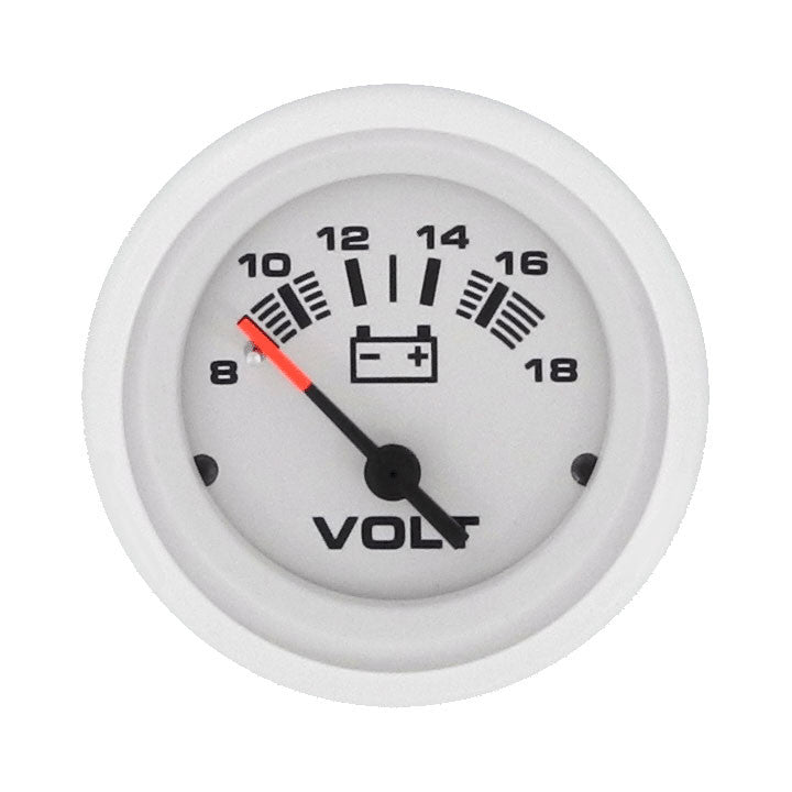 Voltmeter, 8 to 18 Volts DC White